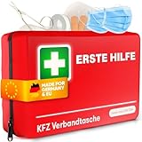 PURAHELP® Erste Hilfe Set Auto [DIN 13164] - Verbandstasche fürs PKW StVO Konform für 2025 - KFZ Verbandskasten & Sanikasten - Kompaktes Notfallset für Fahrzeuge - Auto Verbandsset nach aktueller Norm