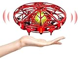 kizplays UFO Mini Drohne für Kinder, Handgesteuerter Drone Hover Fliegender Ball, Wiederaufladbares Infrarot-Induktion Fliegendes Spielzeug mit 360° Rotation, Coole Geschenke für Jungen Mädchen