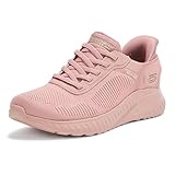 Skechers Damen Hands Free Slip-ins: Bobs Sport Squad Chaos-Current Muse Sneaker, Rose, 36.5 EU Weit