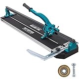 Mophorn 800mm Fliesenschneider Einzelschiene Manueller Fliesenschneider 3/5 in Kappe mit präziser Laserpositionierung Manuelle Fliesenschneiderwerkzeuge zum Präzisionsschneiden (800mm)