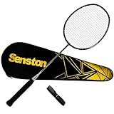 Senston Carbon-Fiber Badmintonschläger Profi 5U Ultraleicht Badminton Schläger Mit Tasche