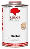 LEINOS Holzöl 1,0 Liter| Hartöl Farblos für Tische Möbel Arbeitsplatten | Teak Eiche Möbelöl für effektive Versiegelung und langanhaltenden Schutz im Innenbereich