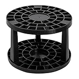 Ideen mit Herz Pinselhalter | Ø 14,4 cm | 10,1 cm hoch | 49 Fächer | schwarz | ideal für Pinsel & Stifte