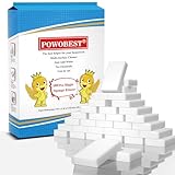 100 Stück Schmutzradierer Zauberschwamm, Premium Reinigungsschwamm Radierschwamm aus Melamin Schwamm Weiß Multifunktions-Putzschwamm für Haushalt, Küche, Bad, Wand, Schuhschwamm Ohne Chemie