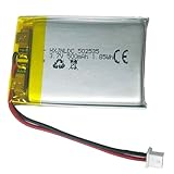 DC 3.7V 500mAh 502535 wiederaufladbare Lithium-Polymer-Batterie passend für DIY 3.7-5V elektronische Produkte mit eingebautem 2-Draht-Batterieaustausch und LED-Leuchten