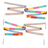 Toyvian 8Stücke Teiliges Farbiges Rhythmisches Gymnastikband Kreative Tanzstreamer für für Tanz