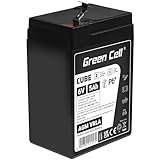 Green Cell AGM 6V 5Ah Akku VRLA Blei-Batterie Bleiakku Ersatzakku Gelakku Akkubatterie Zyklenfest Unbemannt Spielzeug, Elektro Spielzeug, Alarm, Notstrom, Kinderfahrzeuge, Kinder-Quad