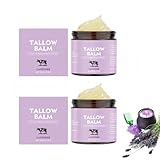 Beef Tallow Cream - Feuchtigkeitscreme Gesicht mit Vanille und Lavendel, Rindertalg Creme zur Hautpflege Gesicht und Körper, Leichter Duft, Rindertalg-Hautpflege (2)