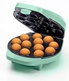 Bestron Waffeleisen für Cake-Pop's im Retro Design, Cake-Pop-Maker inkl. Cake-Pop-Butler, Gabel & 12 Cake-Pop-Sticks, mit Antihaftbeschichtung,700 W, Farbe: Mint