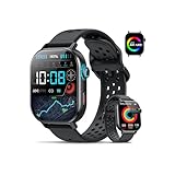 Militär Smartwatch Herren mit GPS, 2.06'' AMOLED Display Smart Watch mit Telefonfunktion, Fitnessuhr für Outdoor, Herzfrequenz, Schlafmonitor, 130+Sportmodi , 5ATM Wasserdicht Sportuhr für Android iOS