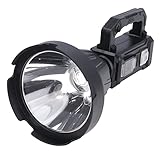 Handscheinwerfer, Wiederaufladbarer Scheinwerfer, Wasserdichte LED-Handtaschenlampe, Abenteuer, Reisen, Wandern, Camping, Notfall, Freihändige Taschenlampen