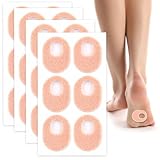 24 Stück HüHneraugen Druckschutzringe, FußPflege HüHneraugen Pflaster, Druckstellen Pflaster FüßE, Ringe Druckschutz Selbstklebende,Fersenpolster Reibungsschutz FüR Blasen Hornhaut Fuß (Hautfarben)