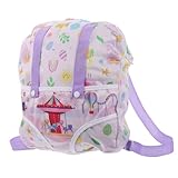 ERINGOGO Puppenrucksack Tragehilfe für Babypuppen Puppenzubehör Babypuppentasche Mini-Rucksäcke Puppenkleidung Aufbewahrung Puppenträger Rucksackträger für Babypuppen Puppenkoffer Stoff