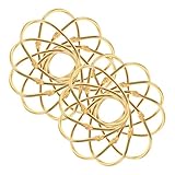 SHINEOFI 20 Stück Ovale Duschvorhangringe aus Metall Goldfarbene Duschringe für Badezimmer Rostfreie Gardinenaufhänger Leicht Verschiebbar Hygienisch und Robust