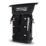 CRESSI Unisex-Adult Spidy Dry Deckpack Black 25 L Wasserdichter Rucksack zur Befestigung an den D-Ringen Hydrosports SUP-Boards, Schwarz