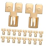 VALICLUD 50 Stück Teiliges Quick Disconnect Kabelverbinder aus Langlebigem Messing Doppelseitige Flachstecker Vielseitig Einsetzbar für Auto Haushalt Industrie Schnelle Installation und