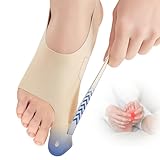 Nacerlary 1 Paar Hallux Valgus Bandage elastische, Zehenspreizer Hallux Valgus Socken, Hallux Valgus Korrektur, Großer Zeh Hammerzeh Korrektur und Schutz, Ballenzeh-Schiene für Männer und Frauen M