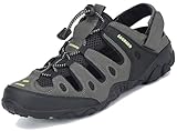 SAGUARO Trekking & Wandersandalen für Herren Damen mit Geschlossene Zehe Sommer Outdoor Sport Sandalen Bequem Atmungsaktiv Trekkingsandalen Grün 40 EU