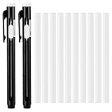 12 Pcs Einziehbare Mechanische Radiergummi Set, Einziehbare Radierstifte nachfüllbarer Präzisionsradierer Radiergummi Stifte für Bleistifte Zeichnen, Lernen, Büro