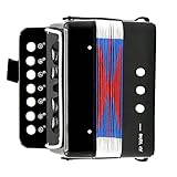 Kinder Musikakkordeon - Lerninstrumentenspielzeug mit 7 Tasten, langlebigem Button Accordon, Vorschullern und Fähigkeitenentwicklung | Für die Unterhaltung von Kindheit und Musikbildung