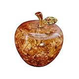 CLISPEED Goldfolie Apfel Deko Ornament Wohnkultur Tischakzent Kunsthandwerk Bruchsicher Wohnzimmer Schlafzimmer Geschenkidee