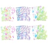 Sewroro 12 Stück A5 Registerteiler aus Robustem PP Kunststoff Transparente 6 Loch Trennblätter für Ordner Vielseitig Einsetzbar für Büro Schule und Organizer