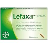 Lefaxan® protect bei wiederkehrenden funktionellen Blähungen mit Blähbauch und gasbedingten Bauchschmerzen – 30 Kapseln für die Stärkung der natürlichen Darmbarriere