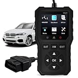 V529 OBD2 Diagnosegerät, Professionelles Diagnosegerät Auto mit Fehlercode-Leser, OBD Diagnosegerät für alle Fahrzeuge, Auto Diagnosegerät mit Live-Datenanzeige und Check Engine Reset