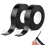 Deepton 2 Rollen Selbstverschweißendes Isolierband - 10m x 23mm x 0.8mm - Isolierband Wasserdicht Schwarz, Selbstverschweißendes Klebeband, Vulkanisierband - Zum Isolieren, Reparieren und Bündeln