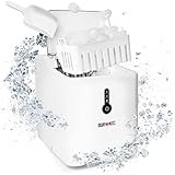 Duronic ICM120 WE Automatische Eiswürfelmaschine, 9 Eiswürfel in 7-9 min, 1,5 L Wassertank, Bis zu 12 kg pro 24 Stunden, 600 g Kapazität, Eismaschine 120W, Eiswürfelbereiter