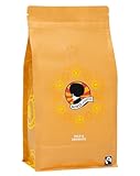 AFRO COFFEE Mild & Aromatic I 500g Premium Bio Kaffeebohnen Fairtrade I Arabica & Robusta Kaffee ganze Bohnen I Bohnenkaffee aus Ostafrika mit blumiger Note I handgepflückt, mittel geröstet, säurearm