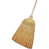 Peggy Perfect 5136 Strohbesen mit Holzstiel, 4-Naht