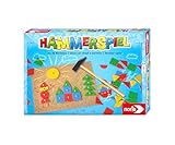 Noris 606049101 Hammerspiel, Lern- Und Geschicklichkeitsspiel Mit 50 Bunten Holzbauteilen In Verschiedenen Formen, Für Kinder Ab 4 Jahren