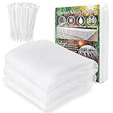 Akuoly Pflanze Schutz Gartengeflecht Insektenschutznetz, 2,5mx7,5m Feinmaschig Gemüseschutznetz mit Maschenweite 0,67mm Durchmesser für Pflanzen Obst Blumen, Käfer Mücke Fliege