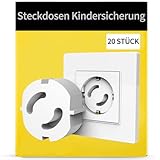 20 Stück Steckdosen Kindersicherung, Steckdosenschutz zum Stecken, Steckdosen Abdeckung, Kindersicherung Steckdose, Steckdosensicherung für Babys und Kleinkinder