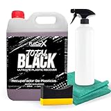 FULLCARX Total Black 5L Super Reifenglanz Kunstoffpflege Auto, Schwarz Gummipflege Kunstoff Auffrischer Reifenpflege, Schützt Regeneriert Reifen Glanz, Reinigung Detailing Professionelles Produkt