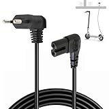 Netzkabel 2 Polig Euro Netzkabel C7 Stromkabel Stromkabel 2 Polig Strom Kabel für PS4 PS5, Ancable Netzstecker auf Euro 8 Doppelbuchse Kleingerätekabel kompatibel mit LG So-ny Panaso-NIC TV