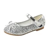 OBiQuzz Ballettschläppchen Mädchen - Lackschuhe Elegante Anzugschuhe Hochzeit Schuhe Performance Kleidschuhe Gummisohle Kinderschuhe Kinder Schulschuhe Mary-Jane-Strap-Halbschuhe Übergangsschuhe