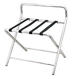 Saro Kofferablage – Edelstahl – Klappbar – B 550×T 500×H 630 mm – 4 Textilbänder – Stabile Ausführung – Modell AF 247