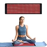 Rotlichtlampe Pad, 400LEDs 660nm & 850nm Infrarotlampe Matte, 3 Modi & 5 Helligkeitsstufen & 10/20/30Min Timer Red Lights für Zuhause