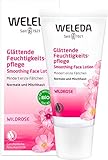 WELEDA Bio Wildrose Glättende Feuchtigkeitspflege, intensiv pflegende Naturkosmetik Gesichtscreme für die Tages- und Nachtpflege, mindert erste Falten und schützt vor Hautalterung (1 x 30 ml)