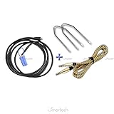 1neiSmartech Aux-Kabel kompatibel mit Fiat Punto 500 für Radio Delphi Bosch Keine Quelle verfügbar und kompatibel mit Fiat Panda Radio Continental mit Buchse + Jumper + Extraktionskit + Nylonkabel