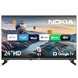 NOKIA 24 Zoll (60cm) Google TV 24” HD 12V (WLAN, Triple Tuner DVB-C/S2/T2, Google Assistant, YouTube, Netflix, DAZN, Prime Video, Disney+) – HN24GE320C - 2023