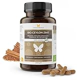 240 BIO Ceylon Zimt Kapseln für 4 Monate, hochdosiert, in Deutschland hergestellt, zertifizierte Bio-Qualität, 100% natürlich, hochwertiger Ceylon-Zimt aus Sri Lanka, vegan (240 Tabletten)