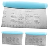 Alipis 3Stücke Teigschaber Mit Griff Und Präziser Teiliges Für Vielseitige Anwendungen Und Bäckerei Teig Butter Und Gemüse