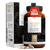 Maca Kapseln hochdosiert - Maca Extrakt mit Tribulus terrestris, Cordyceps, Bockshornklee, Zink, Ginseng, Safran, Selen - 90 Kapsel