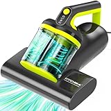 Milbensauger für Matratzen - 16kPa Milbensauger mit UV-C-Licht, Ultraschall,60°C Heißluft,Matratzensauger,doppelter Zyklon,entfernt 99,2% der Allergene für Matratzen,Betten,Sofas