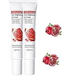 Red Pomegranate Eye Cream, 20g Pomegranate Brightening Eye Cream, Retinol Firming Skin Smoothes Eye Cream, For Remove Fine Lines, Dark Circles (2pcs)