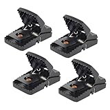 FGUUTYM Mausefalle Schlagfalle Mit Marder Gift (Black, One Size)