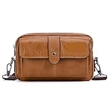 SHBHWS Männer Einfarbig PU Leder Kupplung Lagerung Brieftasche Karte Tasche Handtasche Regalos para Hombres Sacoches Hommes Bolso Hombre Für Herren(Brown)